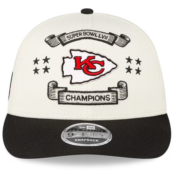 NFL Kansas City Chiefs New Era 9FIFTY Cream/Black Super Bowl LVIII  Low Profile - Picture 2 of 12